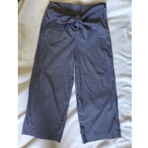 Zara Woman - Gaucho Tie Front Pants - Size M